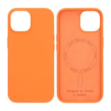 Rvelon iPhone 15 Silikonikuori MagSafe Oranssi
