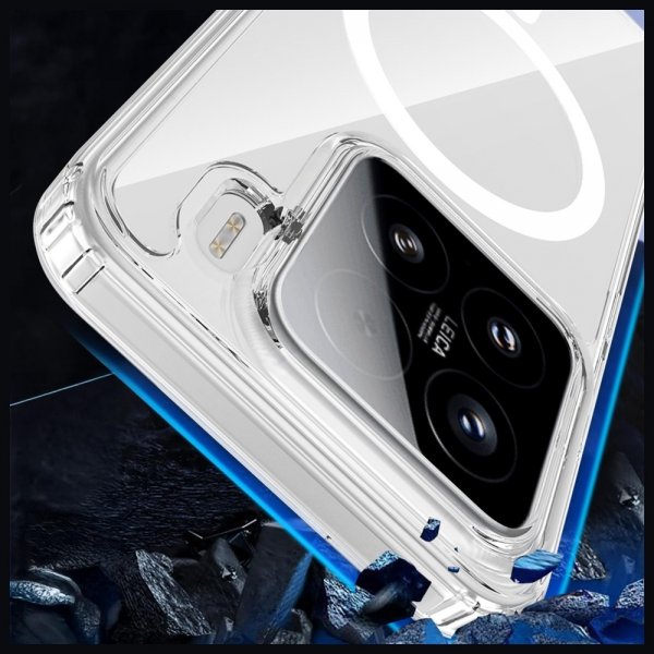 3mk Xiaomi 15 Kuori Armor MagCase Läpinäkyvä