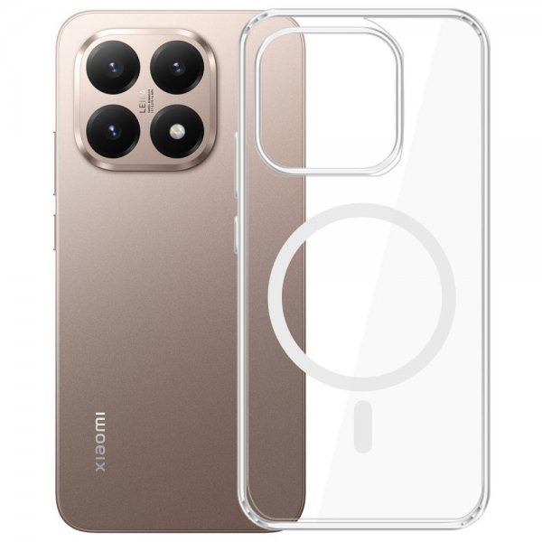 3kk Xiaomi 15T Kuori Armor MagCase Läpinäkyvä