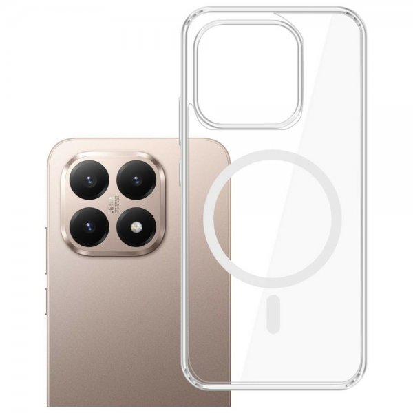 3kk Xiaomi 15T Kuori Armor MagCase Läpinäkyvä