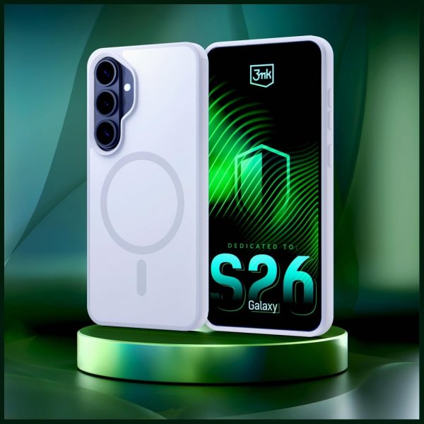 3kpl Samsung Galaxy S26 Plus -suojakuori Smoke MagCase Valkoinen