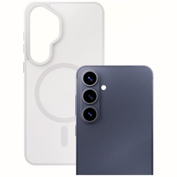 3kpl Samsung Galaxy S26 Plus -suojakuori Smoke MagCase Valkoinen