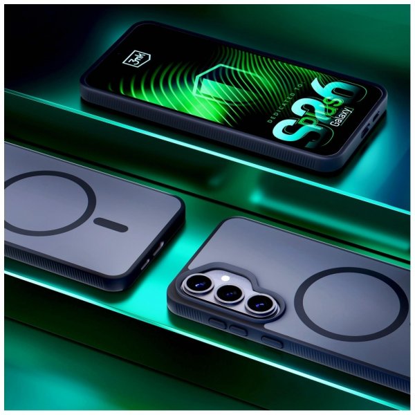 3kpl Samsung Galaxy S26 Plus -suojakuori Smoke MagCase Musta