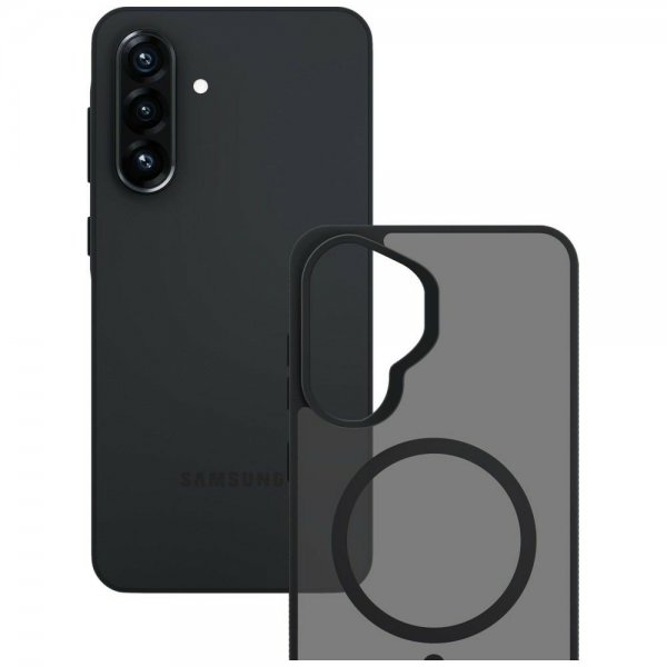 3mk Samsung Galaxy A37 -suojakuori Smoke MagCase, musta