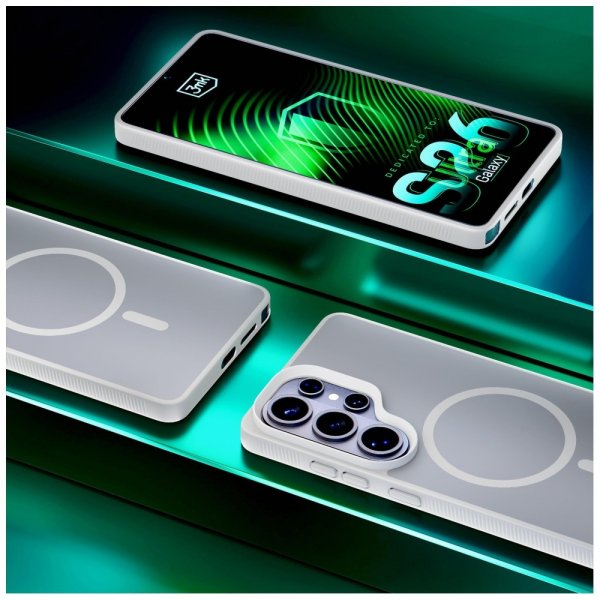 3mk Samsung Galaxy S26 Ultra Kuori Smoke MagCase Valkoinen
