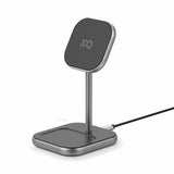 Xqisit Charging Station 2in1 MagSafe Musta