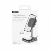 Xqisit Charging Station 2in1 MagSafe Musta