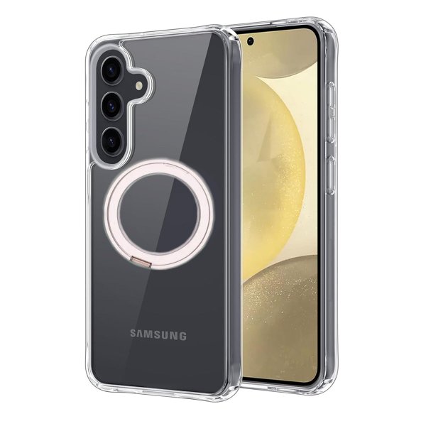 Samsung Galaxy S25 Kuori Kääntyvä MagSafe Jalusta Läpinäkyvä