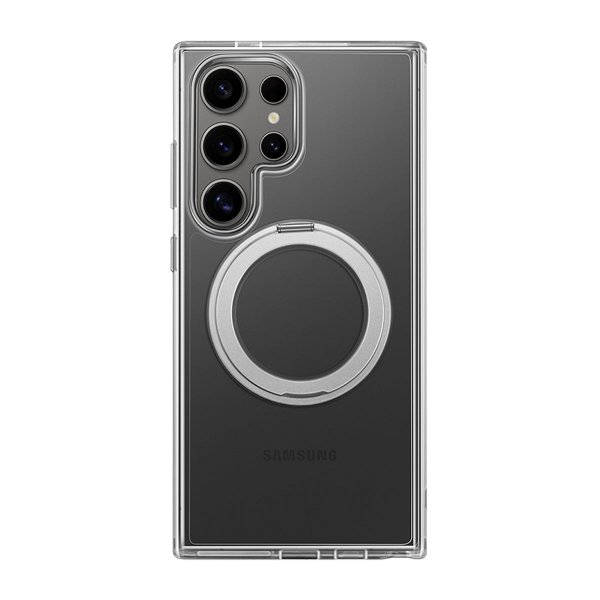 Samsung Galaxy S23 Ultra Kuori Pyörivä MagSafe Jalusta Läpinäkyvä
