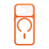 iPhone 17 Pro -kuori Kamerareunus MagSafe Oranssi Läpinäkyvä