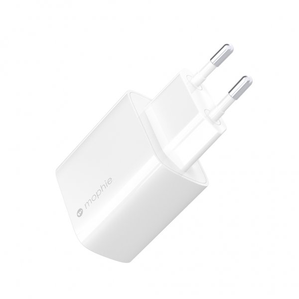 Mophie 30 W USB-C GaN -seinälaturi, valkoinen