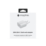 Mophie 30 W USB-C GaN -seinälaturi, valkoinen