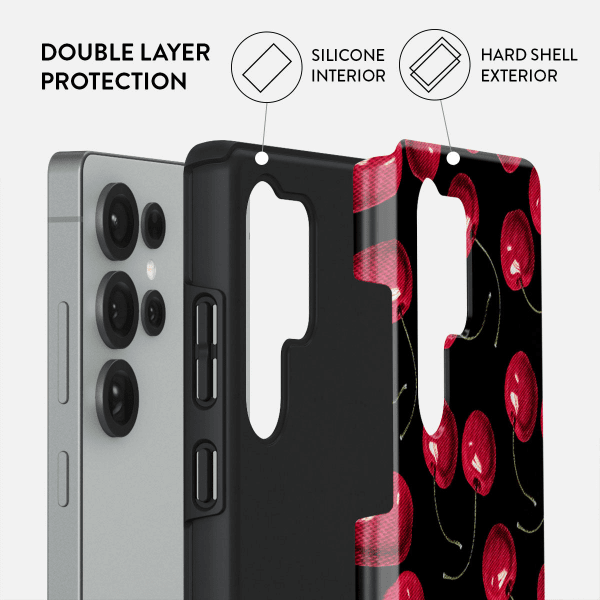 Burga Samsung Galaxy S25 Ultra Tough Cherrybomb -suojakuori