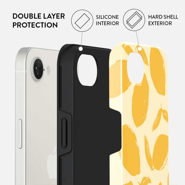Burga iPhone 16e/17e Suojakuori Tough Lemon Tart