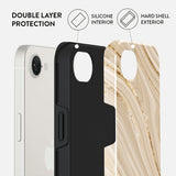 Burgan iPhone 16e/iPhone 17e Tough Full Glam -suojakuoret