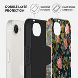 Burga iPhone 16e/iPhone 17e Suojakuori Tough Bloomy Garden