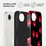 Burga iPhone 16e/17e -suojakuori Tough Cherrybomb