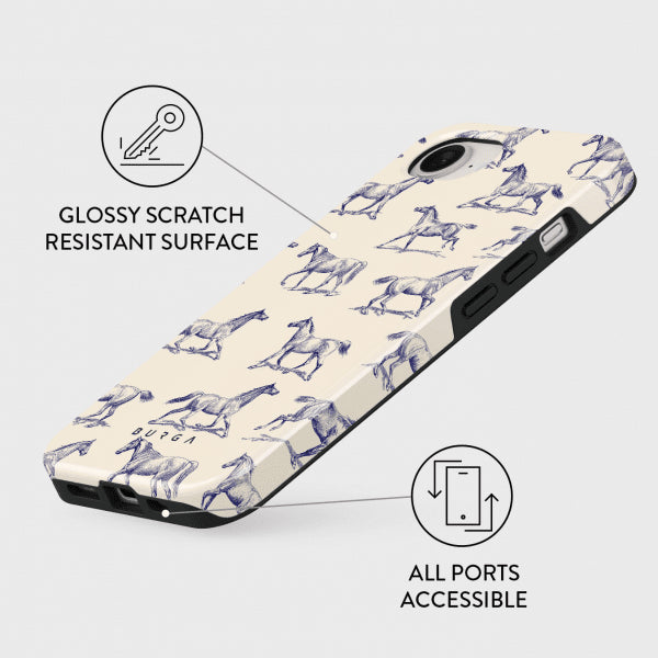Burga iPhone 16e/17e -kuoret Tough Derby Race