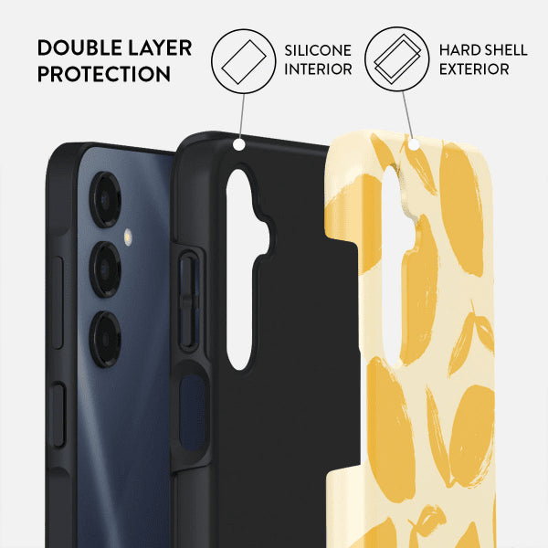 Burga Samsung Galaxy A16 Tough-suojakuori Lemon Tart