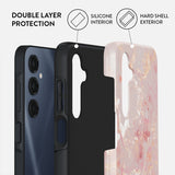Burga Samsung Galaxy A16 Tough Golden Coral -suojakuori