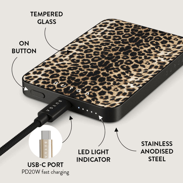Burga Varavirtalähde MagSafe 5000 mAh Player Harmaa