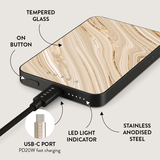Burga Powerbank MagSafe 5000 mAh Full Glam Harmaa