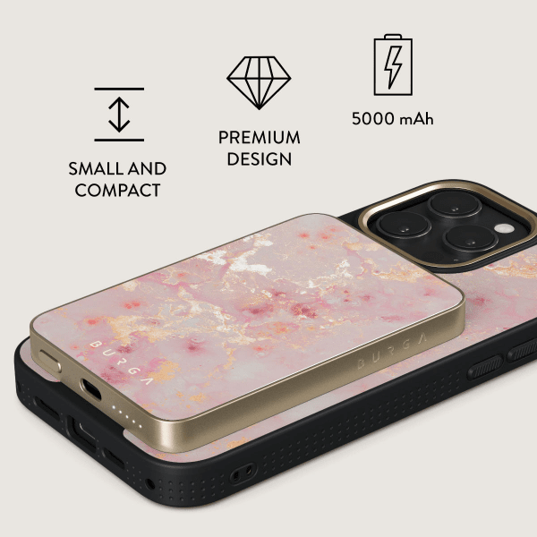Burga Powerbank MagSafe 5000 mAh Golden Coral kulta