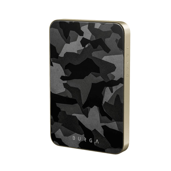 Burga Powerbank MagSafe 5000 mAh Night Black Camo Kulta