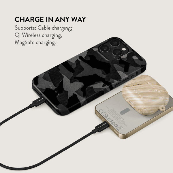 Burga Powerbank MagSafe 5000 mAh Night Black Camo Kulta
