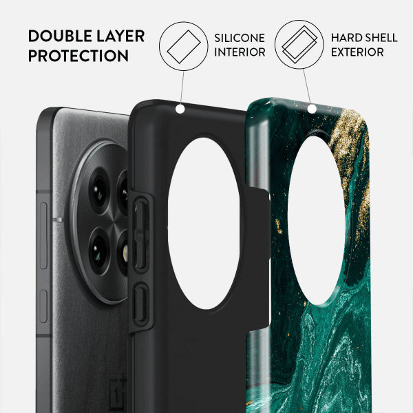 Burga OnePlus 13 -kuoret, Tough Emerald Pool