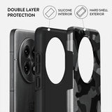 Burga OnePlus 13 Suojakuori Tough Night Black Camo