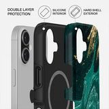 Burga iPhone 17 -kuoret Tough MagSafe Emerald Pool
