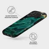 Burga iPhone 17 Pro Tough MagSafe -kuori, Emerald Pool