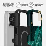 Burga iPhone 17 Pro Max kuoret Tough MagSafe Emerald Pool
