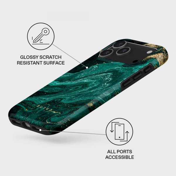 Burga iPhone 17 Pro Max kuoret Tough MagSafe Emerald Pool