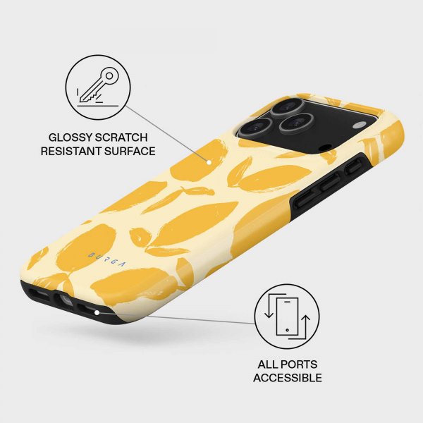 Burga iPhone 17 Pro Max kuoret Tough MagSafe Lemon Tart