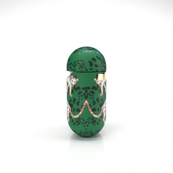 Richmond & Finch AirPods (1/2) Suojakuori Green Leopard