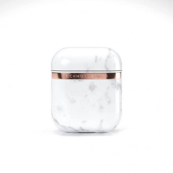 Richmond & Finch AirPods (1/2) Suojakuori White Marble