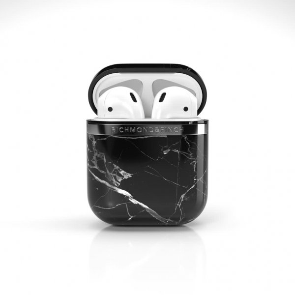 Richmond & Finch AirPods (1/2) Suojakuori Black Marble