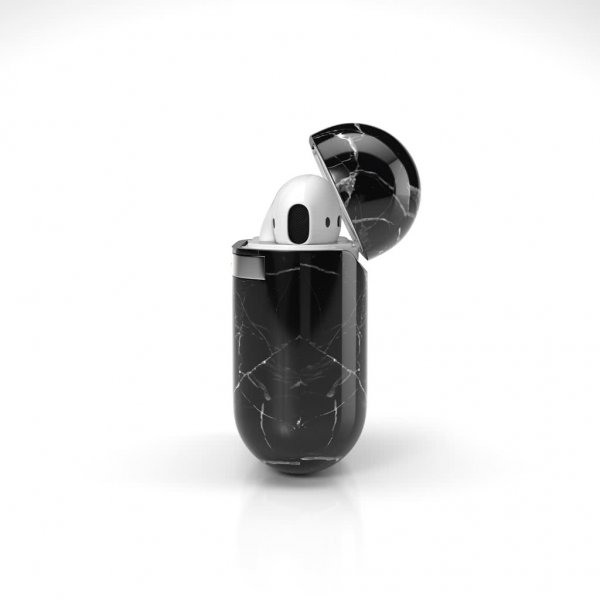 Richmond & Finch AirPods (1/2) Suojakuori Black Marble