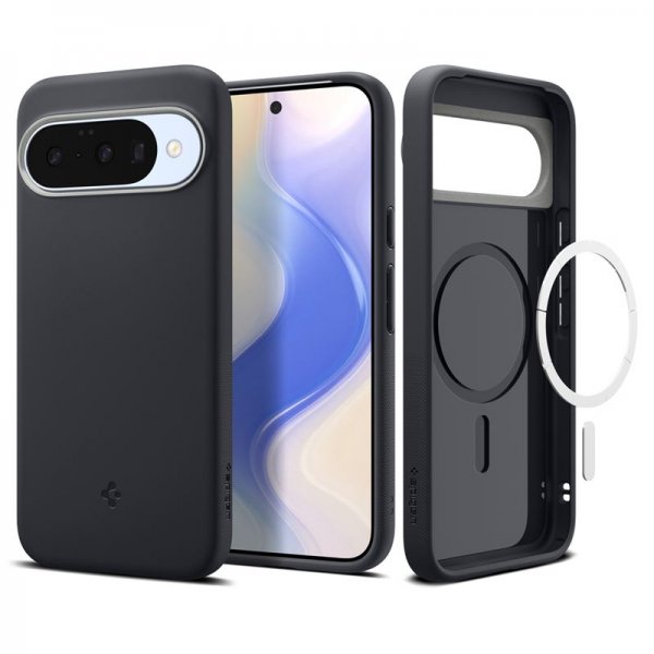 Spigen Google Pixel 10/Pixel 10 Pro -suojakuori Nano Pop MagFit Black Sesame