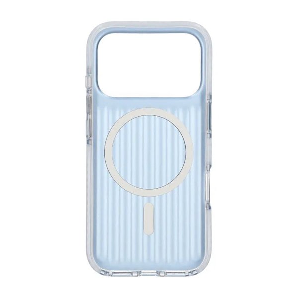iPhone 17 Pro Kotelo Aaltokuvioitu MagSafe Vaaleansininen
