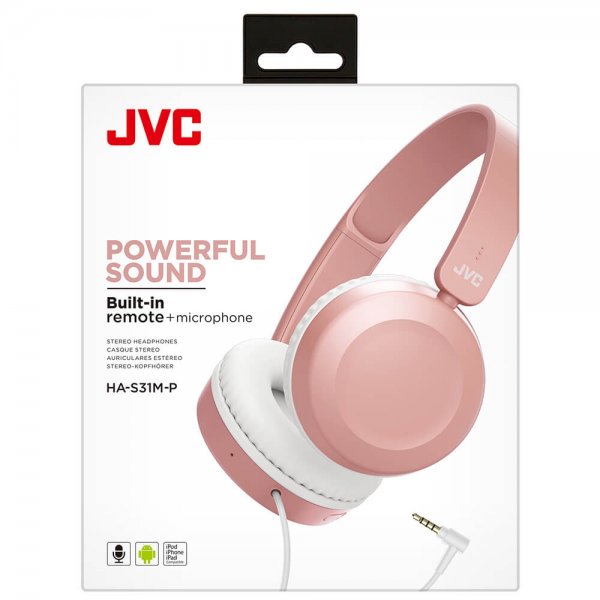 JVC Kuulokkeet HAS31 On-Ear Pinkki