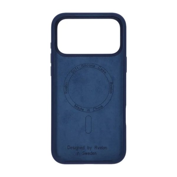 Rvelon iPhone 17 Pro Silikoninen MagSafe-kuori, tummansininen