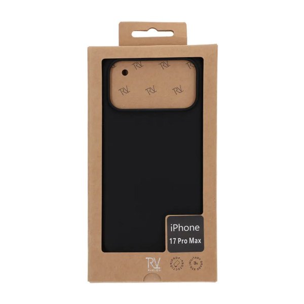 Rvelon iPhone 17 Pro Max Silikonikuori MagSafe Musta