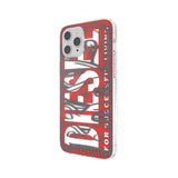 Diesel iPhone 12 Pro Max -kuori Snap Case Clear AOP Red/Grey