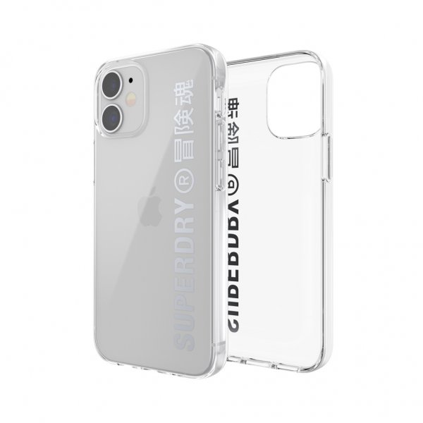 Superdry iPhone 12 Mini Kuori Snap Case Clear Silver