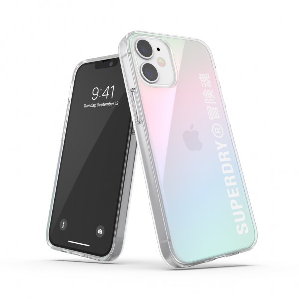Superdry iPhone 12 Mini Kuori Snap Case Clear Holographic