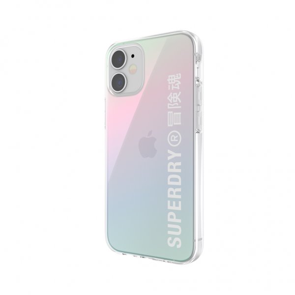 Superdry iPhone 12 Mini Kuori Snap Case Clear Holographic