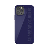 Superdry iPhone 12/iPhone 12 Pro -kuoret Snap Case, kompostoituva materiaali, laivastonsininen